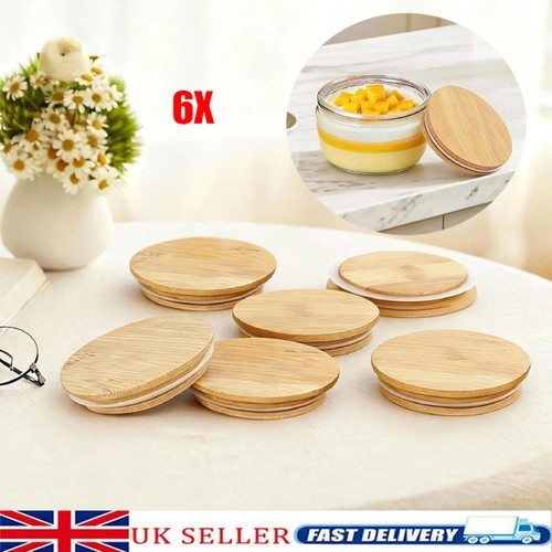 Reusable bamboo lids for - 6x,