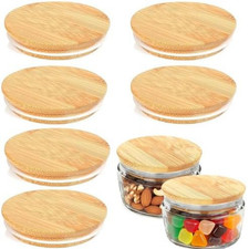 6 x Bamboo Lids for Gü Pots