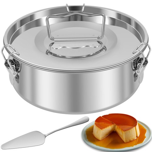 Flan mold with - lid, for